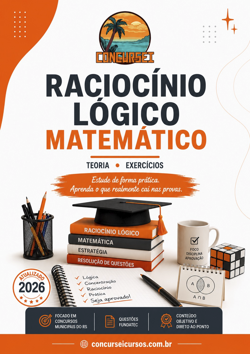 Apostila em PDF de Raciocínio Lógico Matemático para Concursos Públicos